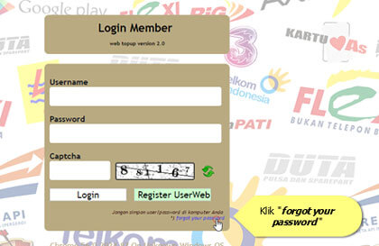 cara reset password web topup