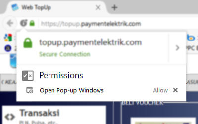 nonaktifkan pop-up browser