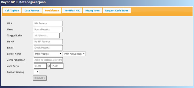 pendaftaran BPJS ketenagakerjaan